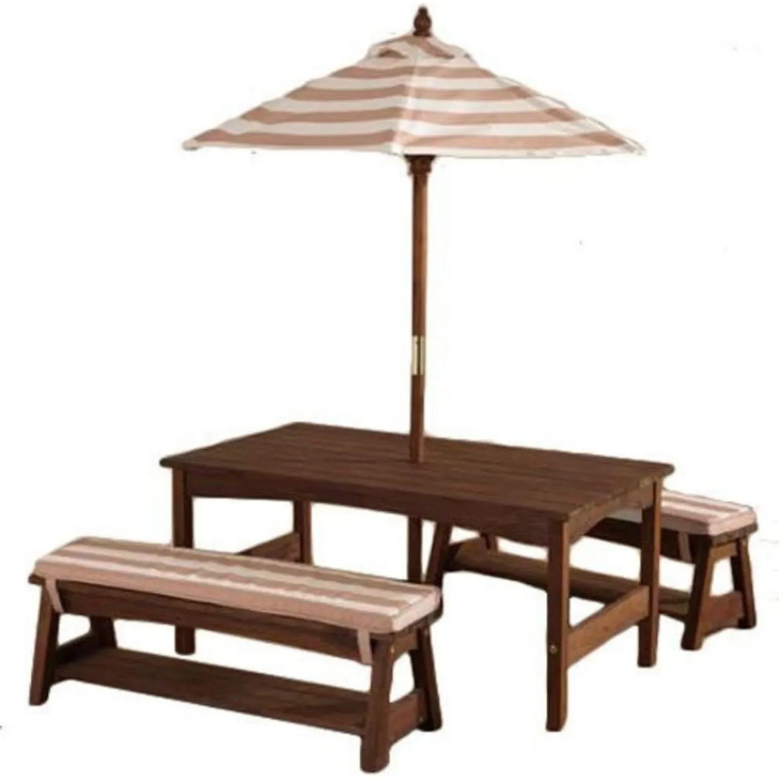 Kids Outdoor Umbrella For Table - Dış Mekan Ahşap Masa ve Bank