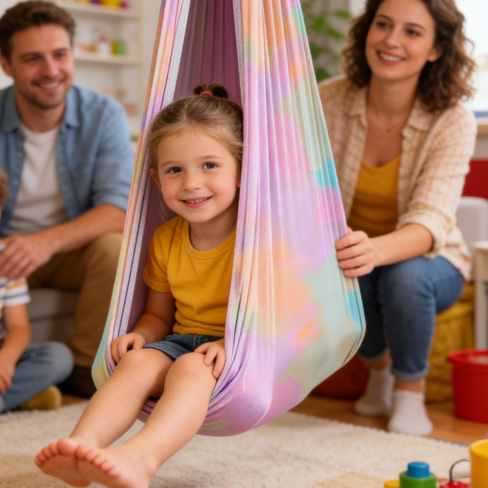 Kids Outdoor Hammock Swing - Çocuklar İçin Güçlü Yük Taşıyabilen Sarılma