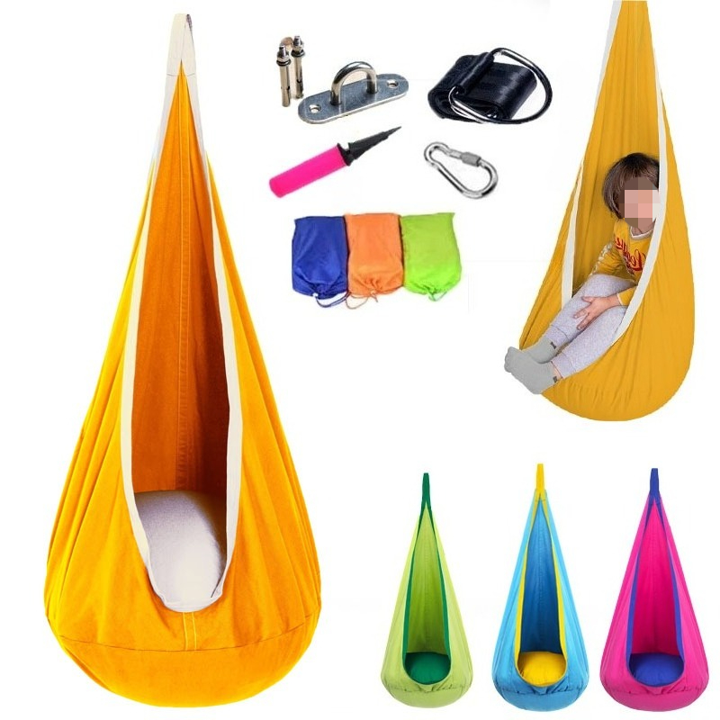 Kids Yellow Outdoor Chair - 1 adet çocuklar Pod salıncak koltuğu