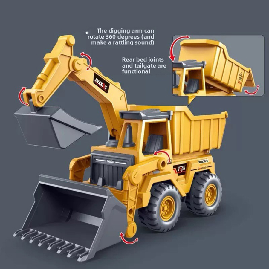 Kids Outdoor Excavator - 1 adet Ekskavatör Kamyon Modeli Oyuncak