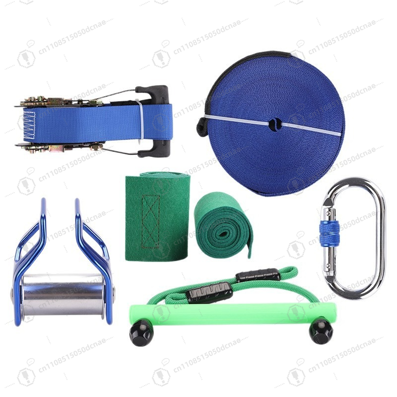 Kids Outdoor Monkey Bar Set - Çocuklar için Slackline Eğitim Seti, Monkey