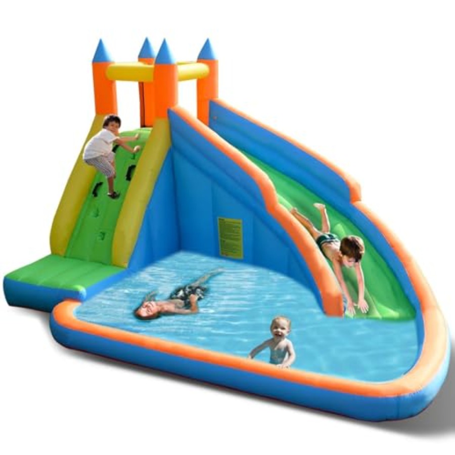 Kids Outdoor Inflatable Water Slide - Çocuklar için şişme su kaydırağı: PVC