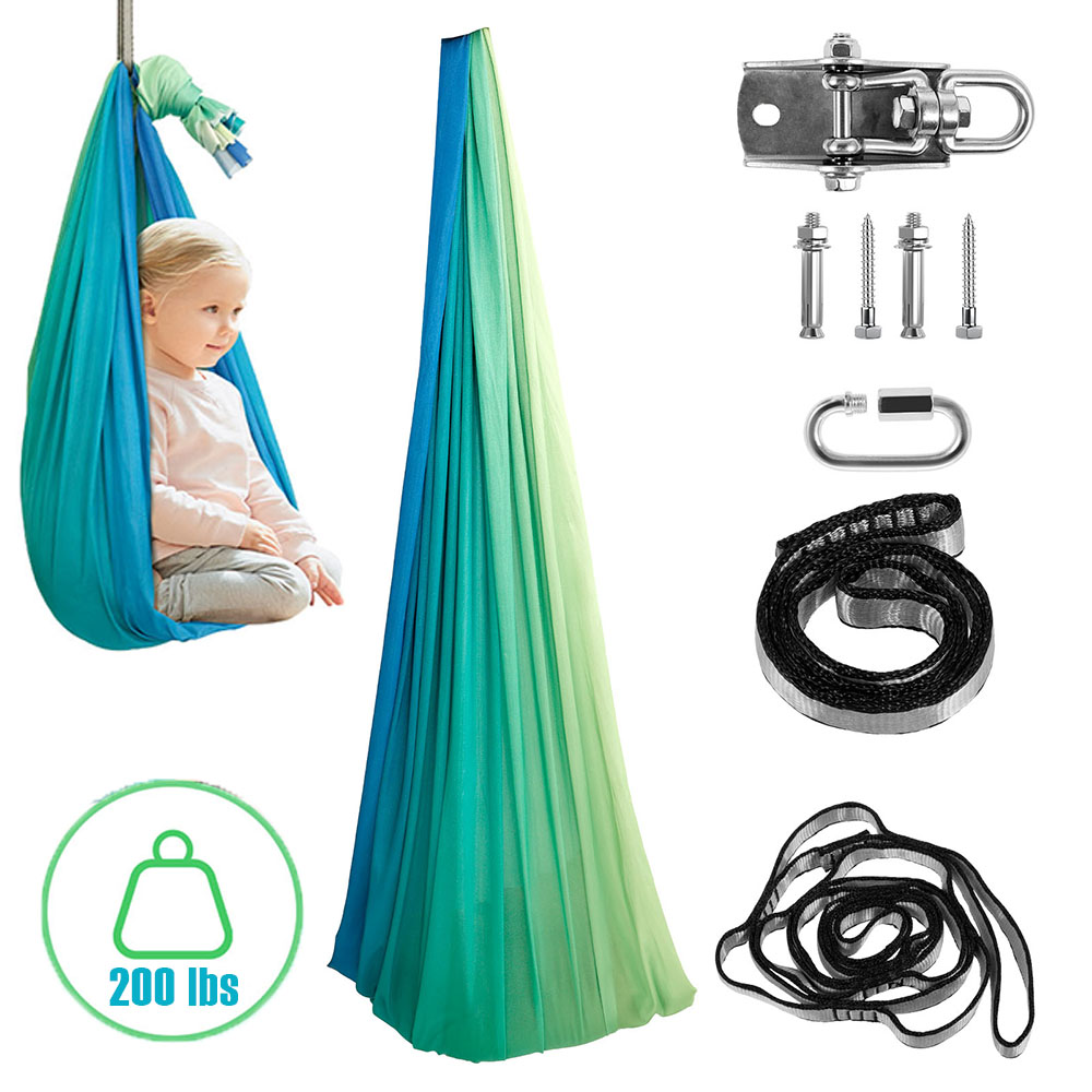 Kids Outdoor Hammock Swing - Çocuk Duyusal Salıncaklar 360'lü Çift Katmanlı