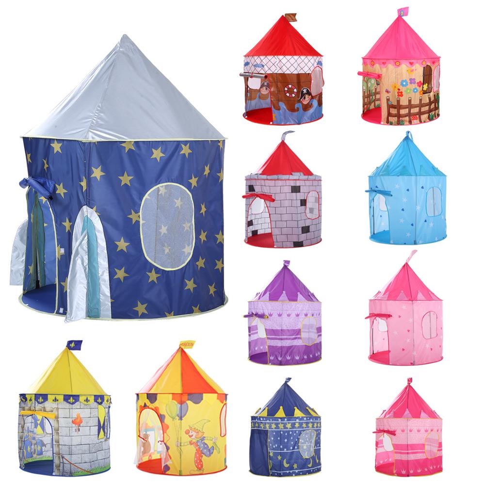 Kids Outdoor Hut - 135CM prenses kale oyun çadırı topu