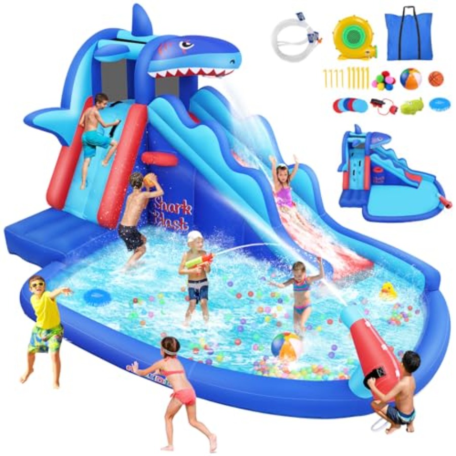 Kids Outdoor Inflatable Water Slide - 3-12 yaş arası çocuklar için açık/harika