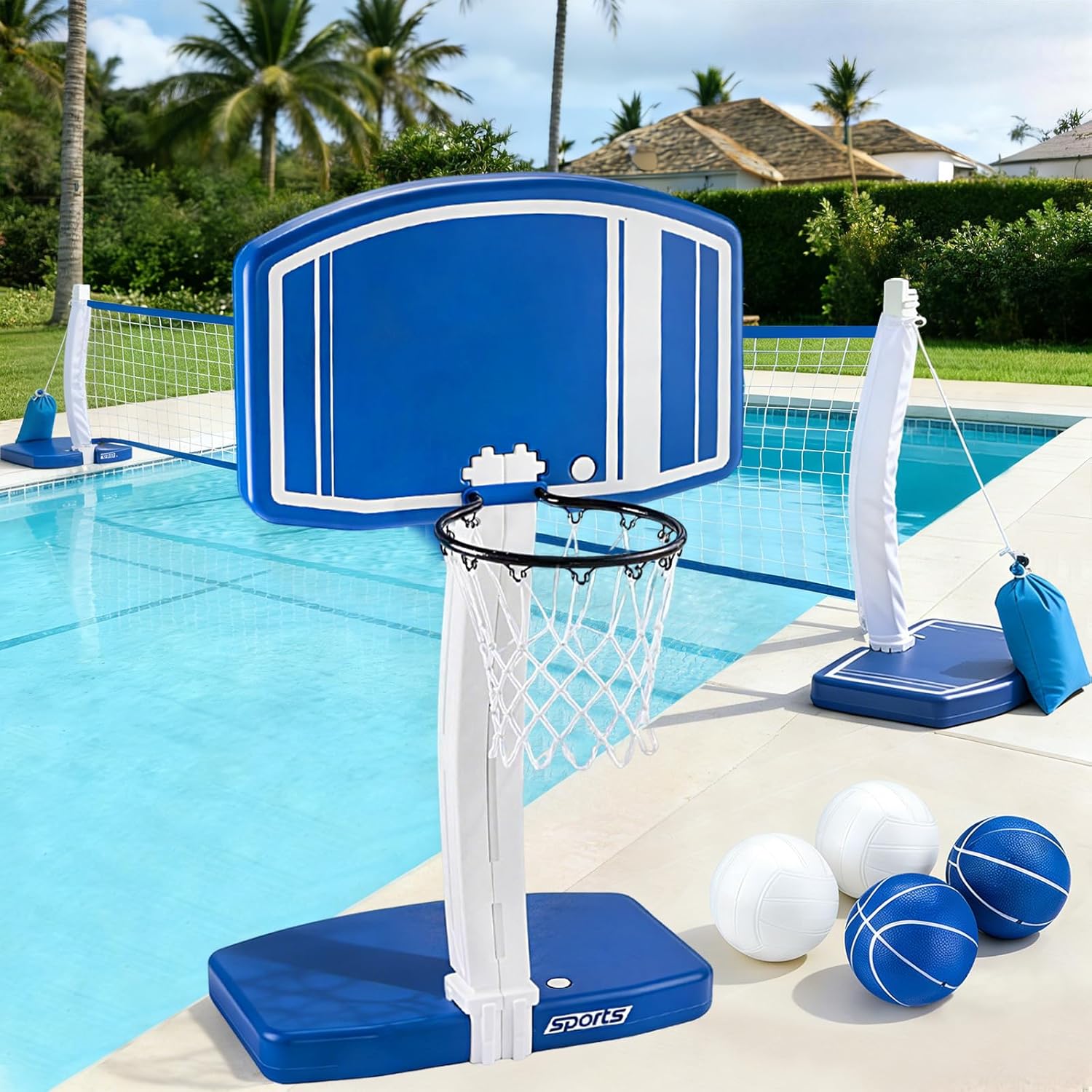 Outdoor Kid - Yer Üstü Havuz Basketbol Potası ve