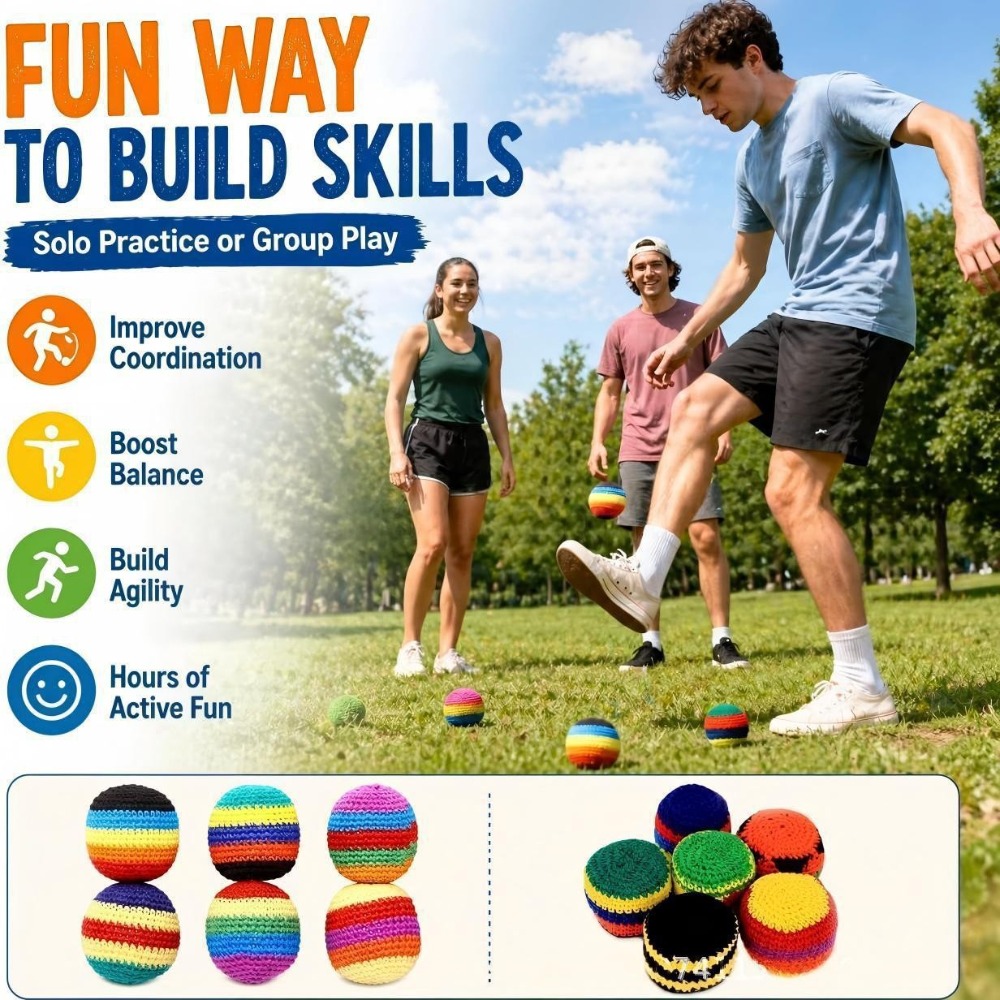 Outdoor Kid - Yeni Yumuşak Footbag Hack Kum Torbası