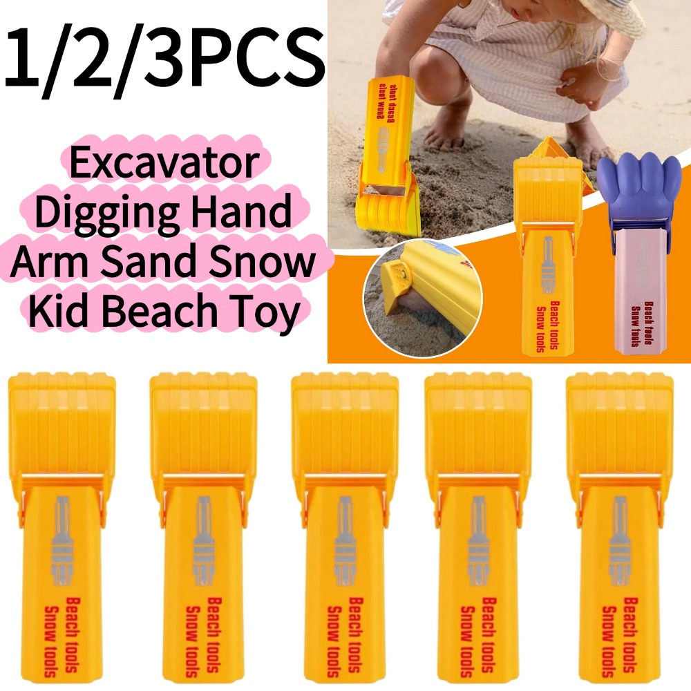 Kids Outdoor Excavator - 1/3 Adet Ekskavatör Kepçe El Aleti
