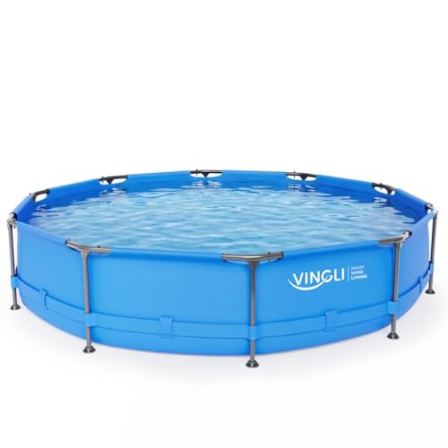 Kids Outdoor Pool - Arka bahçe için portatif metal çerçeveli