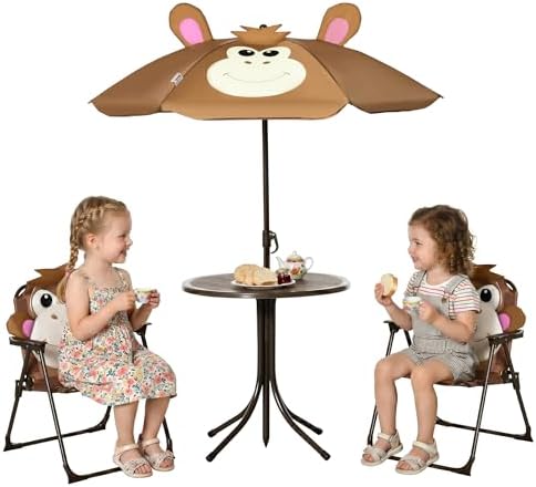 Kids Outdoor Umbrella For Table - Çocuk Masa ve Sandalye Takımı Piknik