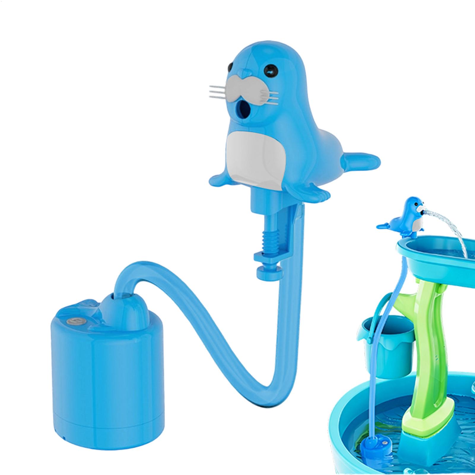 Kids Outdoor Water Play Table - Şarj edilebilir su tablası püskürtme pompası
