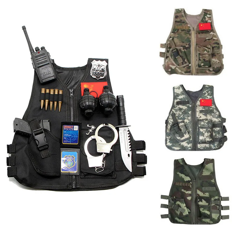 Kids Outdoor Clothing - Açık çocuk yelek taktik erkek kız