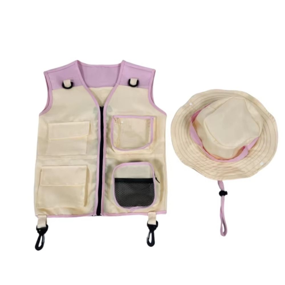 Kids Outdoor Explorer Set - Yazlık Giysiler Çocuk Kaşif Yeleği Şapka