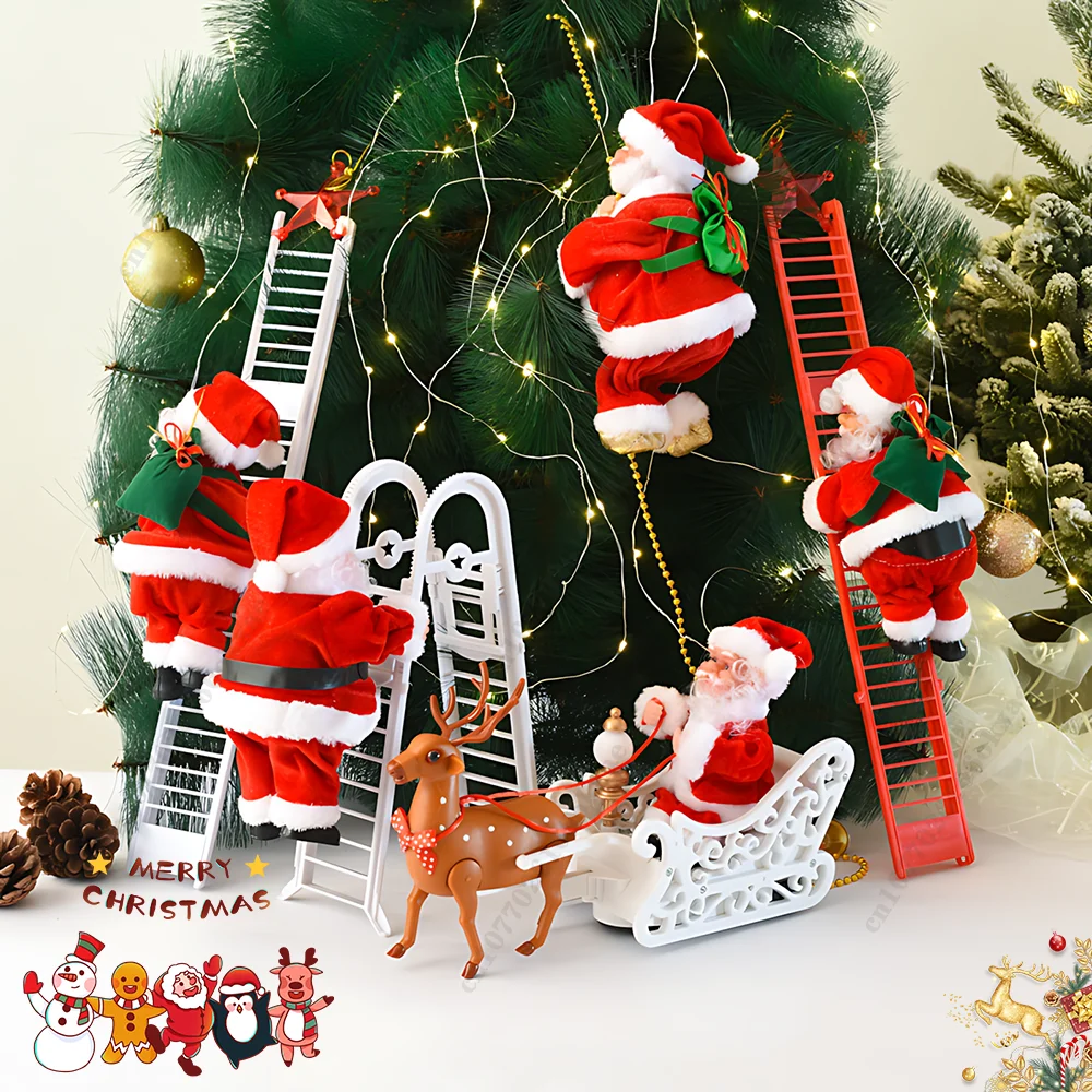 Kids Outdoor Ladder - Elektrikli Merdiven Çıkan Noel Baba Noel