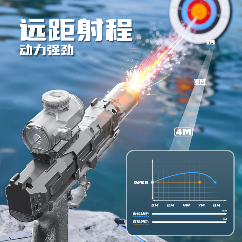 Water Gun Soaker - Açık hava yaz oyuncakları, elektrikli yüksek