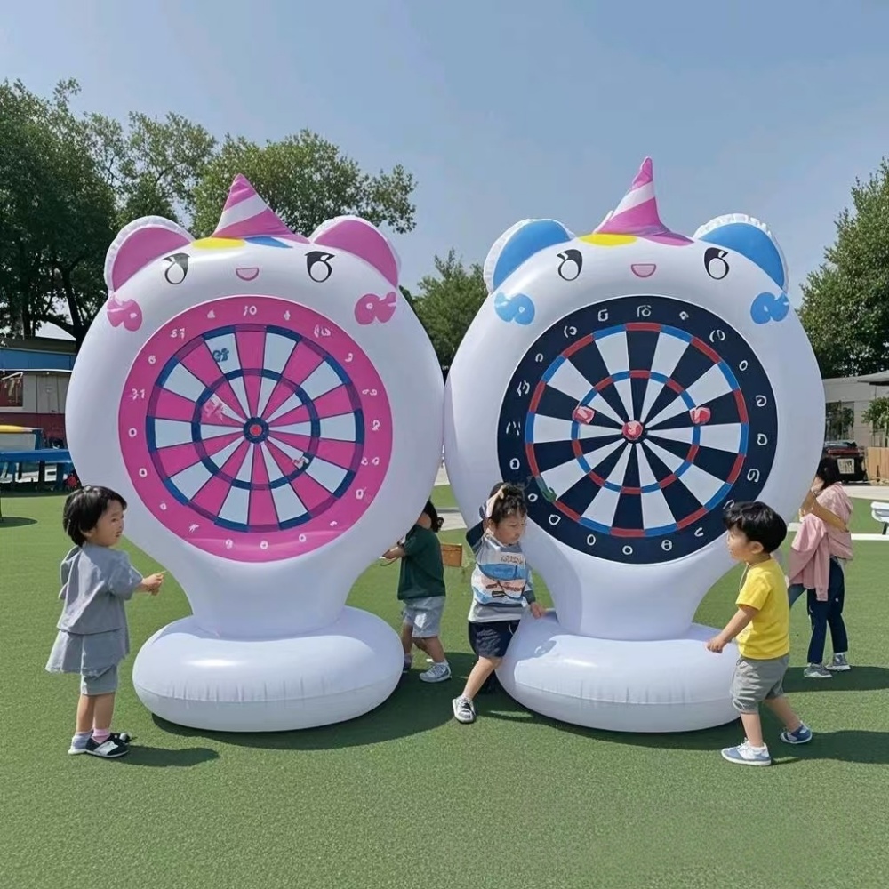 Kids Outdoor Easter Toys - Şişme Unicorn Fırlatma Oyunu Hedef Yapışkan