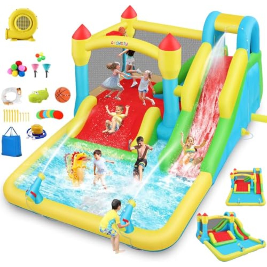 3-12 yaş arası çocuklar için a - Kids Outdoor Inflatable Water Slide incelemesi ve fiyatı