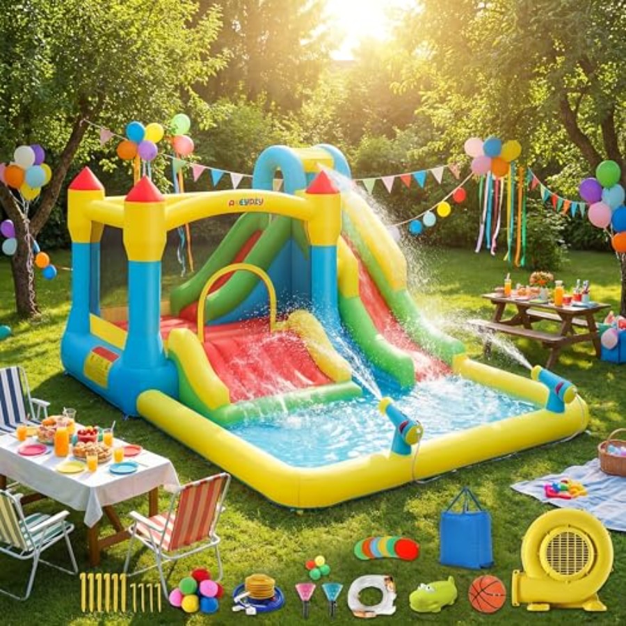 3-12 yaş arası çocuklar için a - Kids Outdoor Inflatable Water Slide incelemesi ve fiyatı