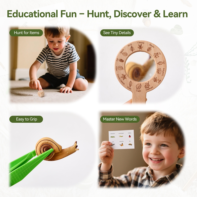 Ahşap Montessori Oyuncakları H - Kids Outdoor Explorer Set incelemesi ve fiyatı