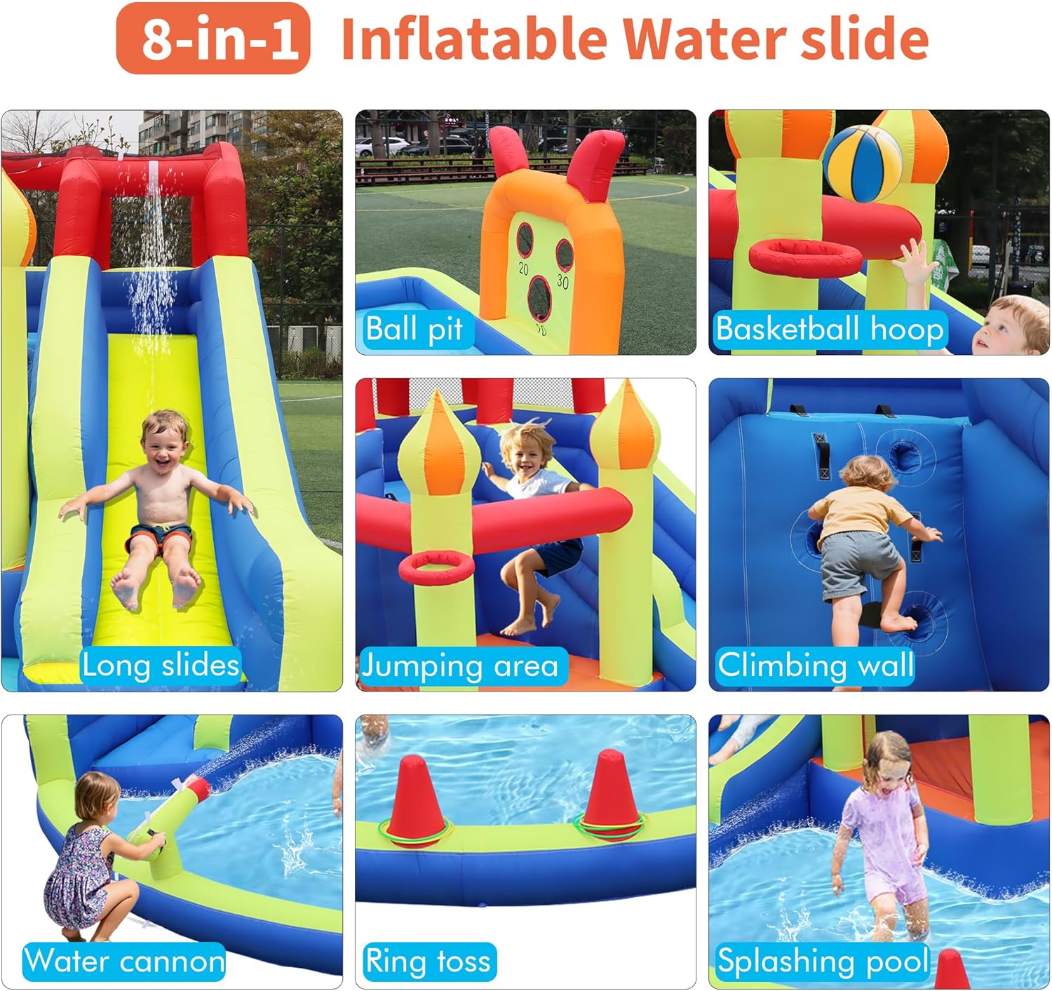 Çocuklar için İki Uzun Şişme S - Kids Outdoor House incelemesi ve fiyatı