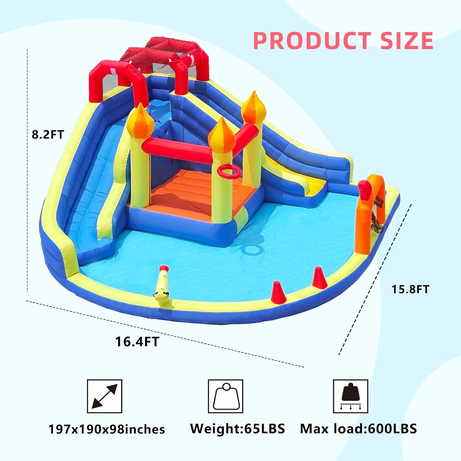 Çocuklar için İki Uzun Şişme S - Kids Outdoor House incelemesi ve fiyatı