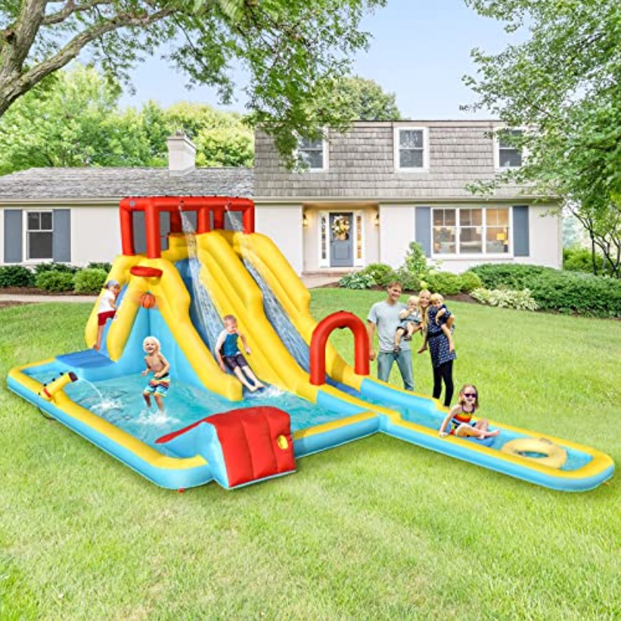 3-12 yaş arası çocuklar için ç - Kids Outdoor Inflatable Water Slide incelemesi ve fiyatı
