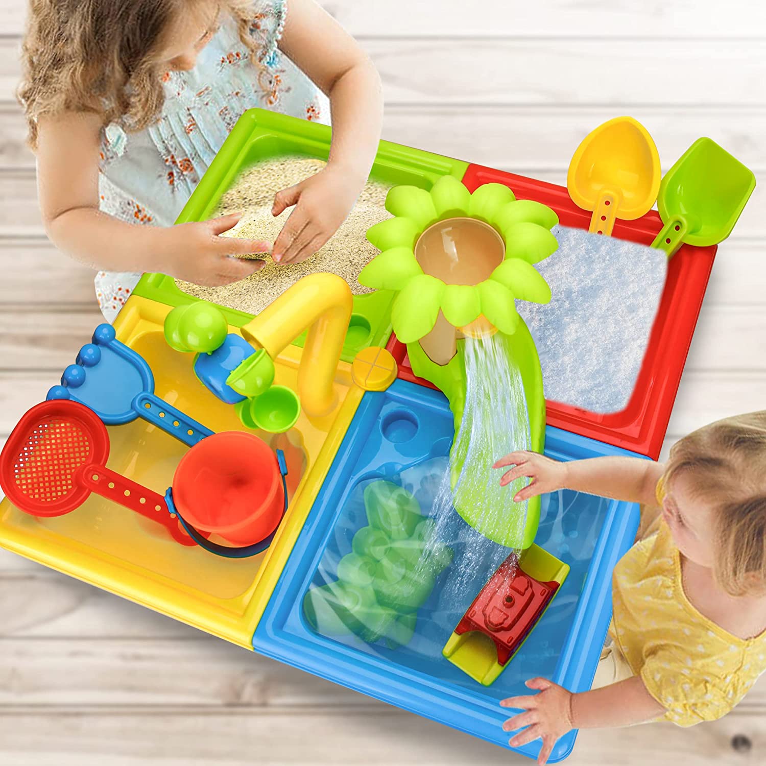 Plaj masa kum oyun oyuncaklar  - Kids Outdoor Water Play Table incelemesi ve fiyatı
