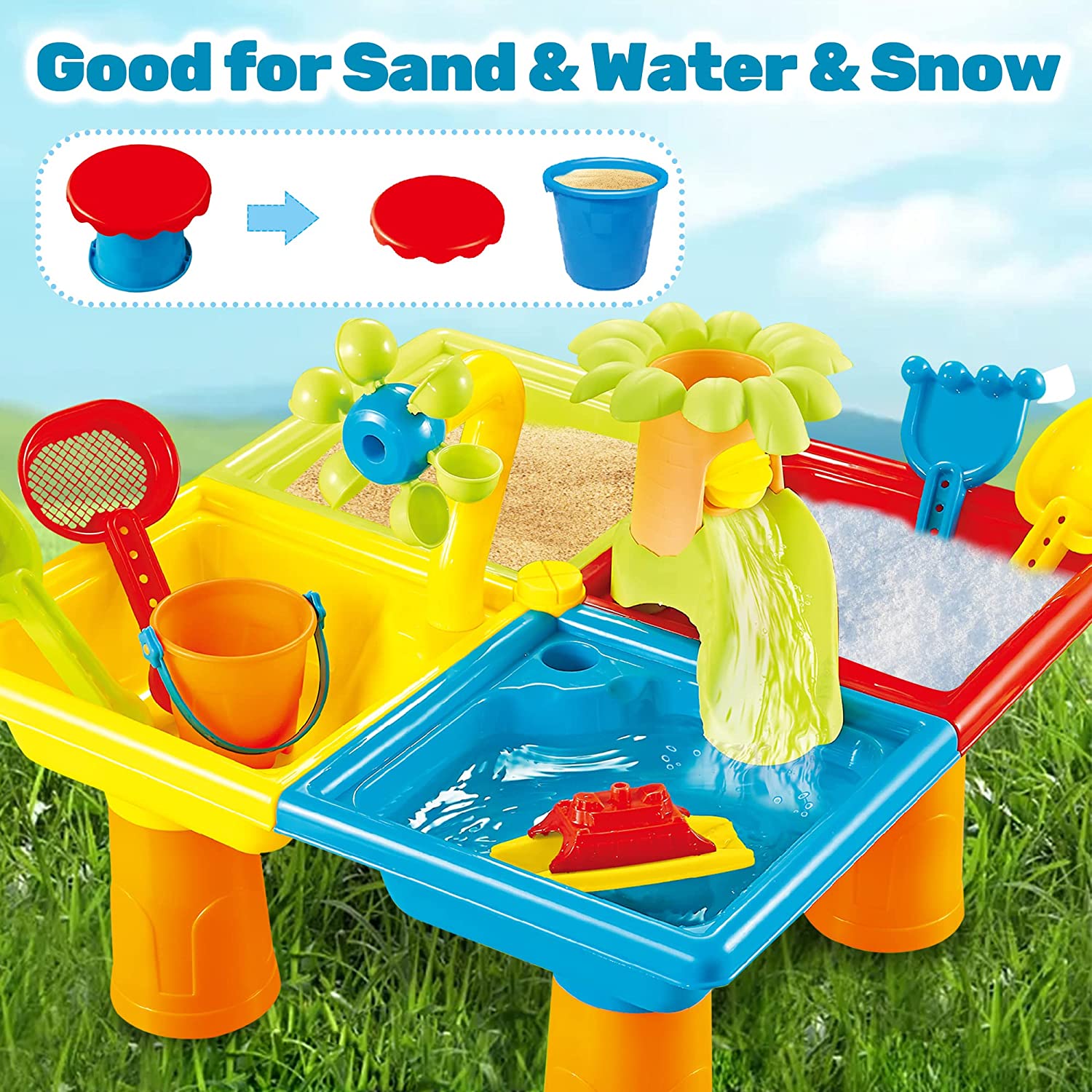 Plaj masa kum oyun oyuncaklar  - Kids Outdoor Water Play Table incelemesi ve fiyatı