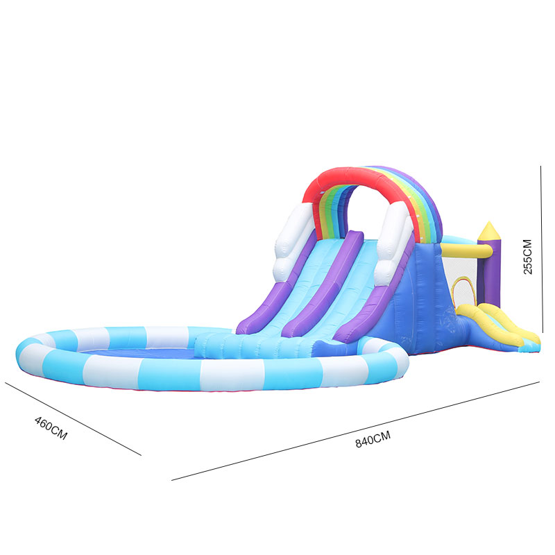 Dev Gökkuşağı Şişme Su Kaydıra - Kids Outdoor Inflatable incelemesi ve fiyatı