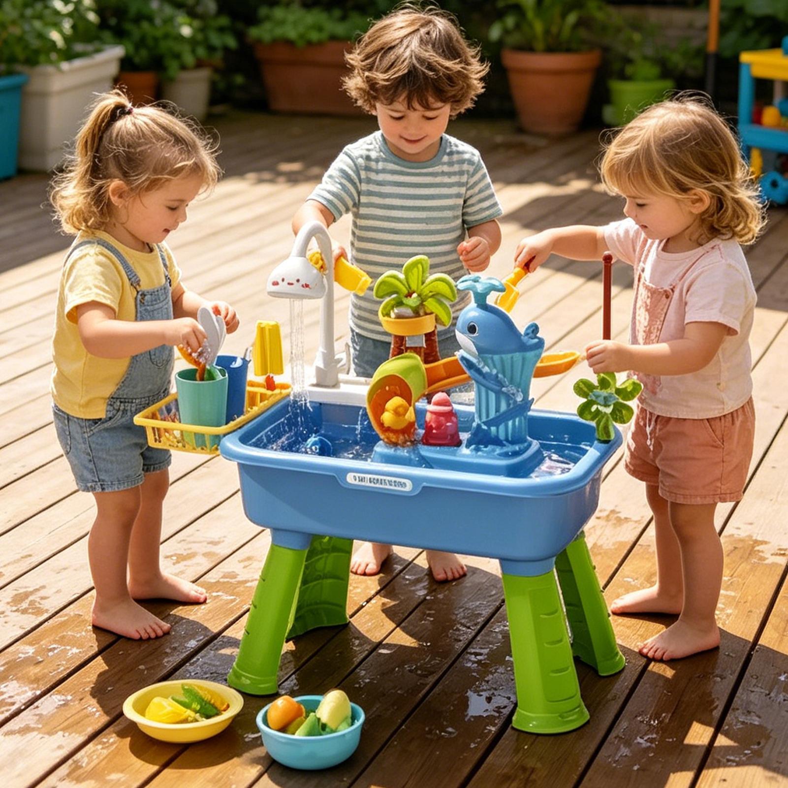 Çocuk mutfak oyuncakları elekt - Kids Outdoor Water Play Table incelemesi ve fiyatı