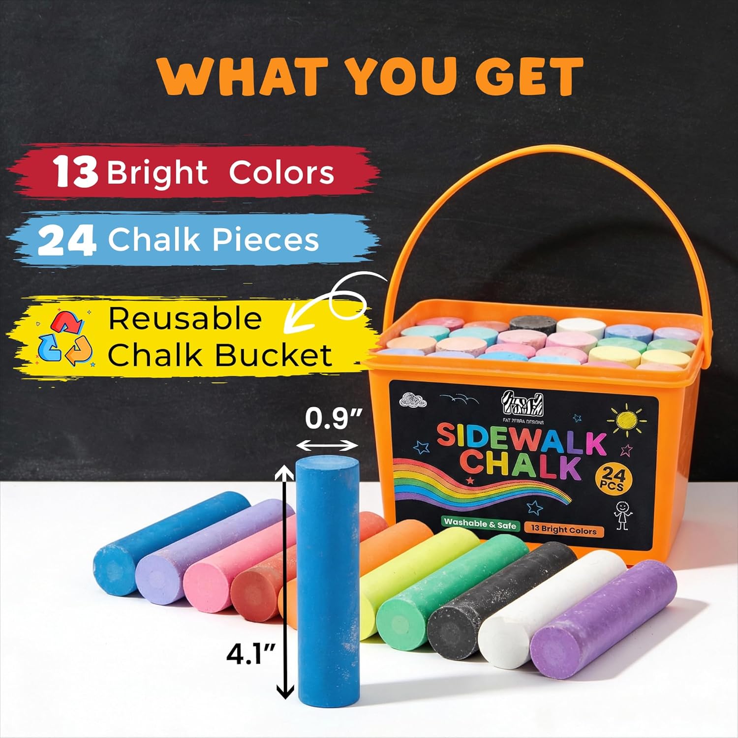 24 Adet Çocuklar İçin Kaldırım - Chalk Outdoor Jumbo incelemesi ve fiyatı