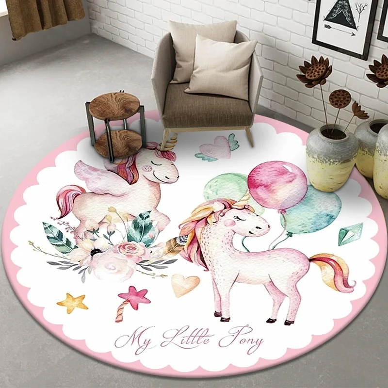 Karikatür Unicorn Yuvarlak Hal - Kids Unicorn Outdoor Chair incelemesi ve fiyatı
