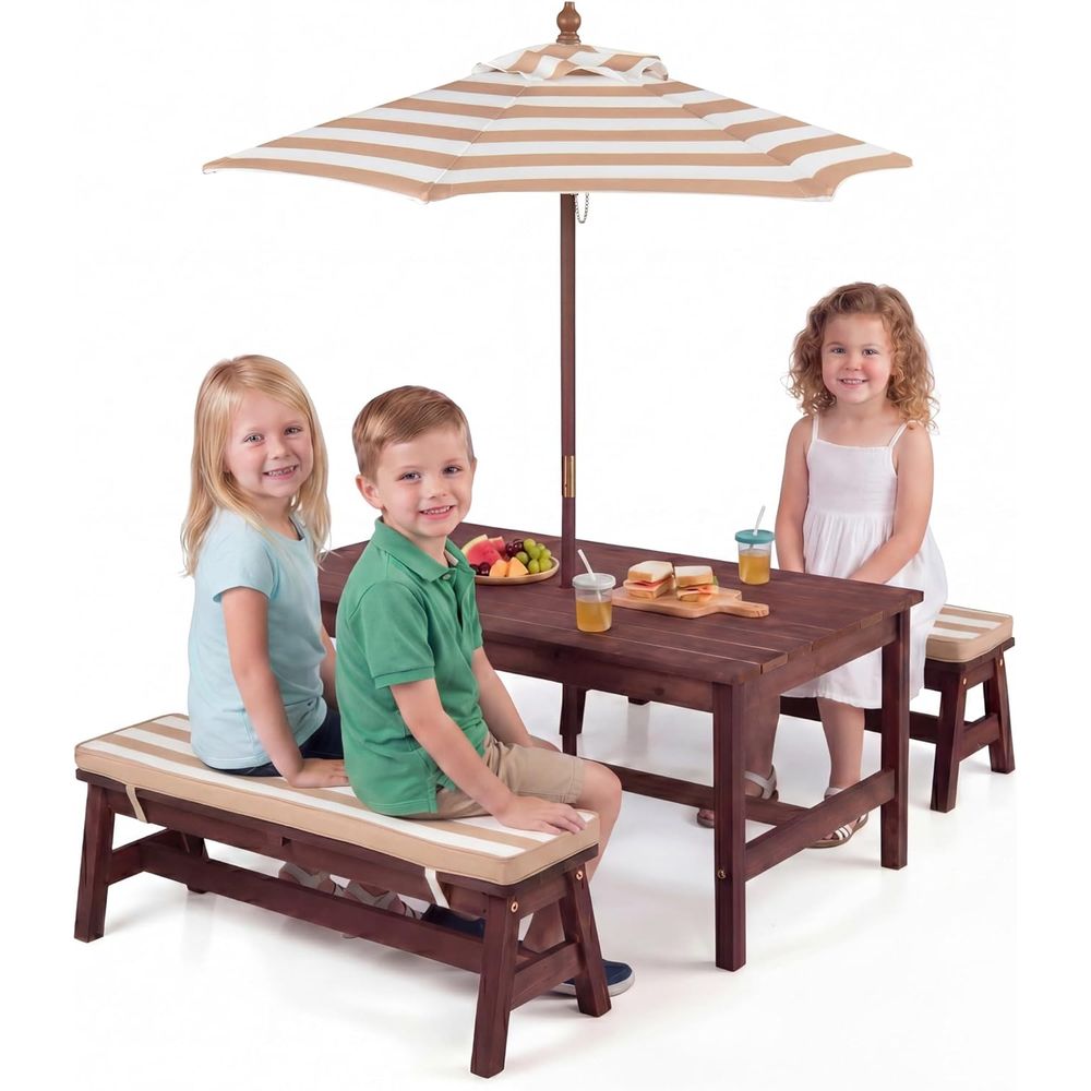 Çocuk Piknik Masası, Büyük 42“ - Kids Outdoor Umbrella For Table incelemesi ve fiyatı