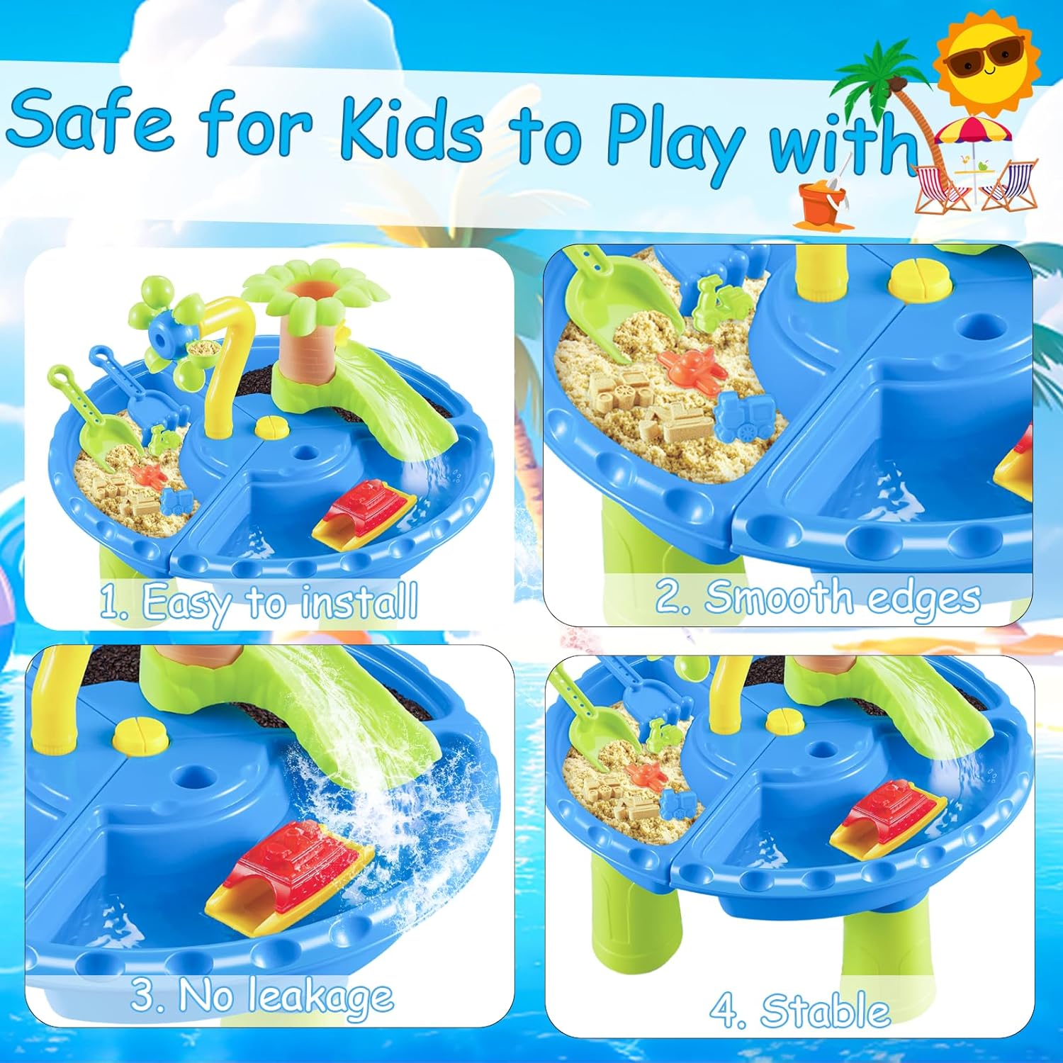 Çocuklar için su masa Sandbox  - Kids Outdoor Sensory Table incelemesi ve fiyatı
