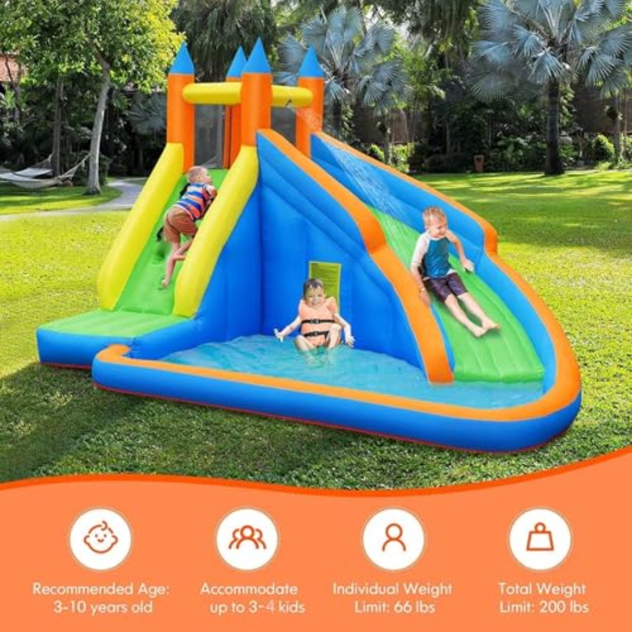Çocuklar için şişme su kaydıra - Kids Outdoor Inflatable Water Slide incelemesi ve fiyatı