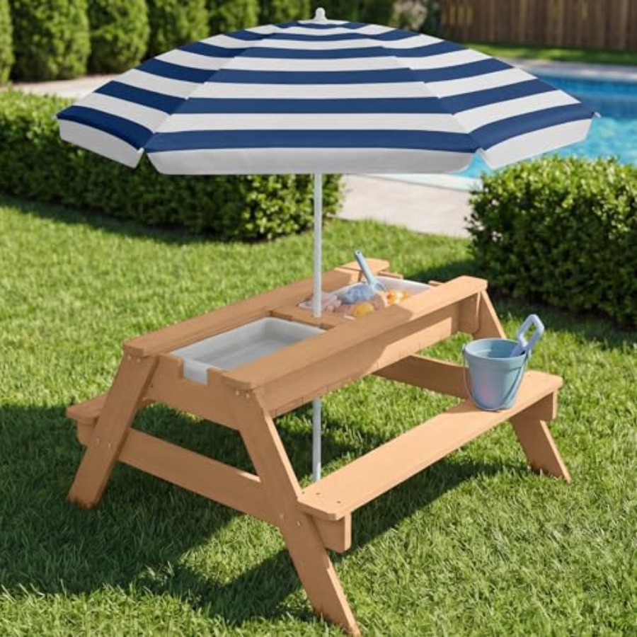 Açık hava çocuk piknik masası, - Kids Outdoor Umbrella For Table incelemesi ve fiyatı