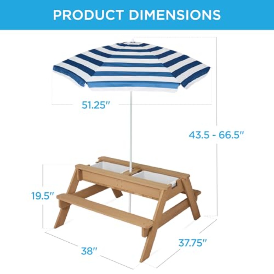 Açık hava çocuk piknik masası, - Kids Outdoor Umbrella For Table incelemesi ve fiyatı