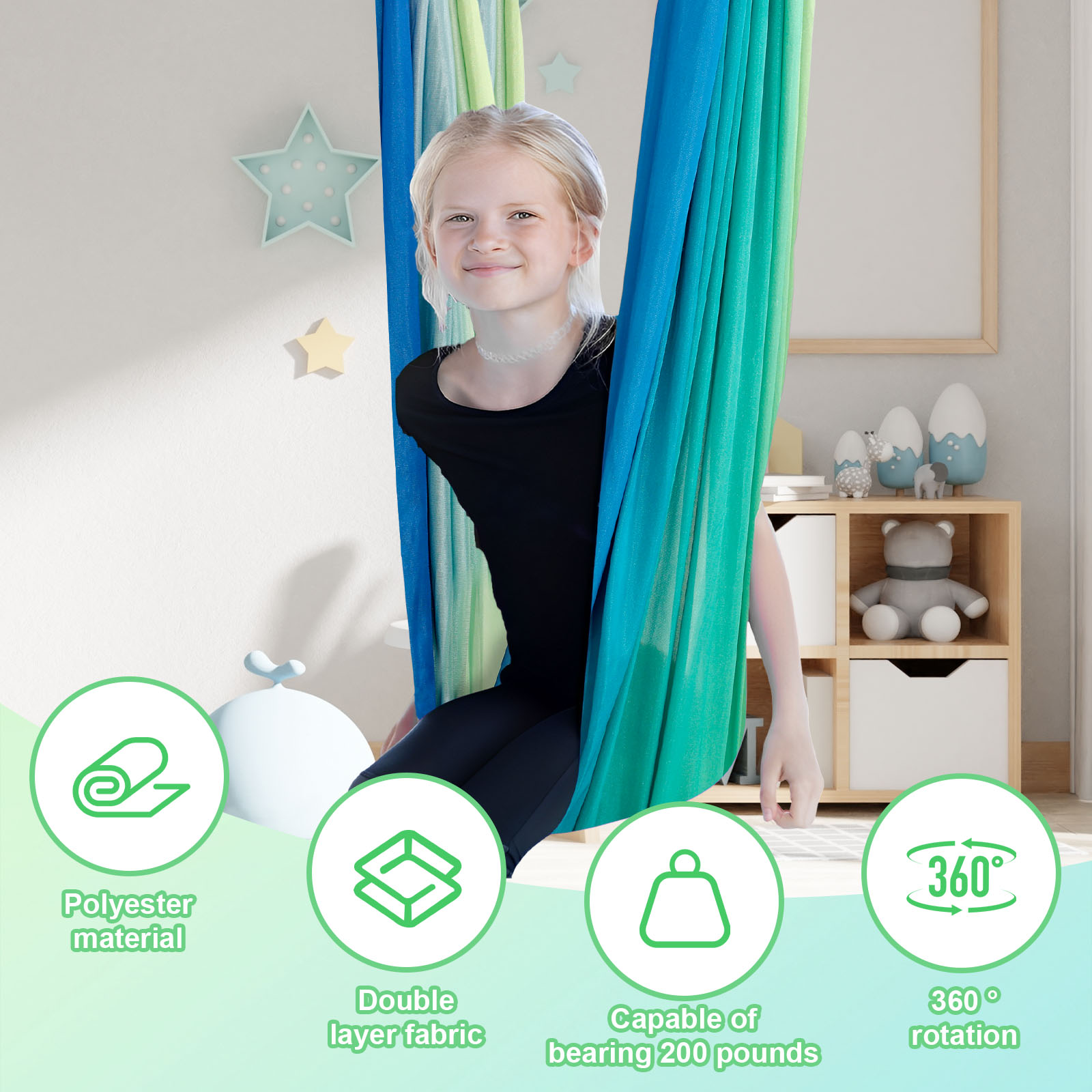 Çocuk Duyusal Salıncaklar 360' - Kids Outdoor Hammock Swing incelemesi ve fiyatı