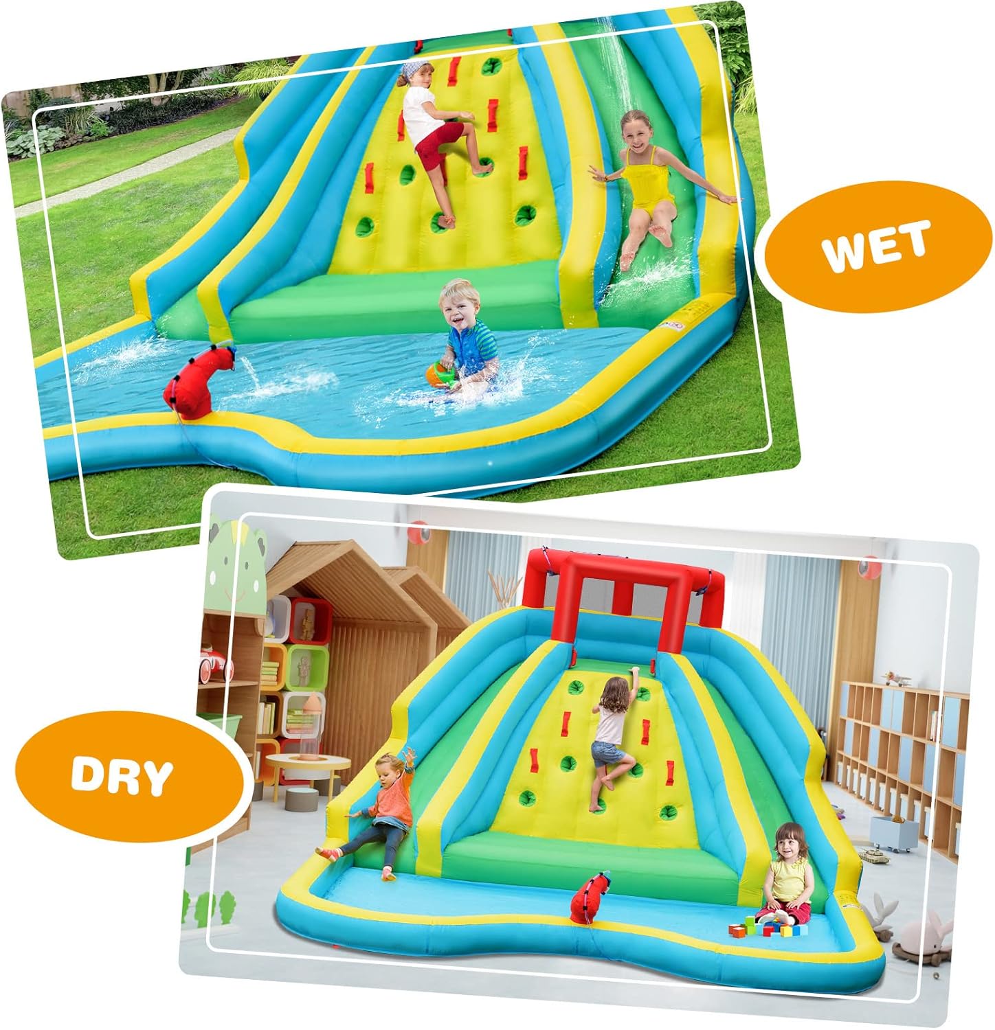 Çocuklar için Dev Şişme Su Kay - Kids Outdoor Inflatable Water Slide incelemesi ve fiyatı