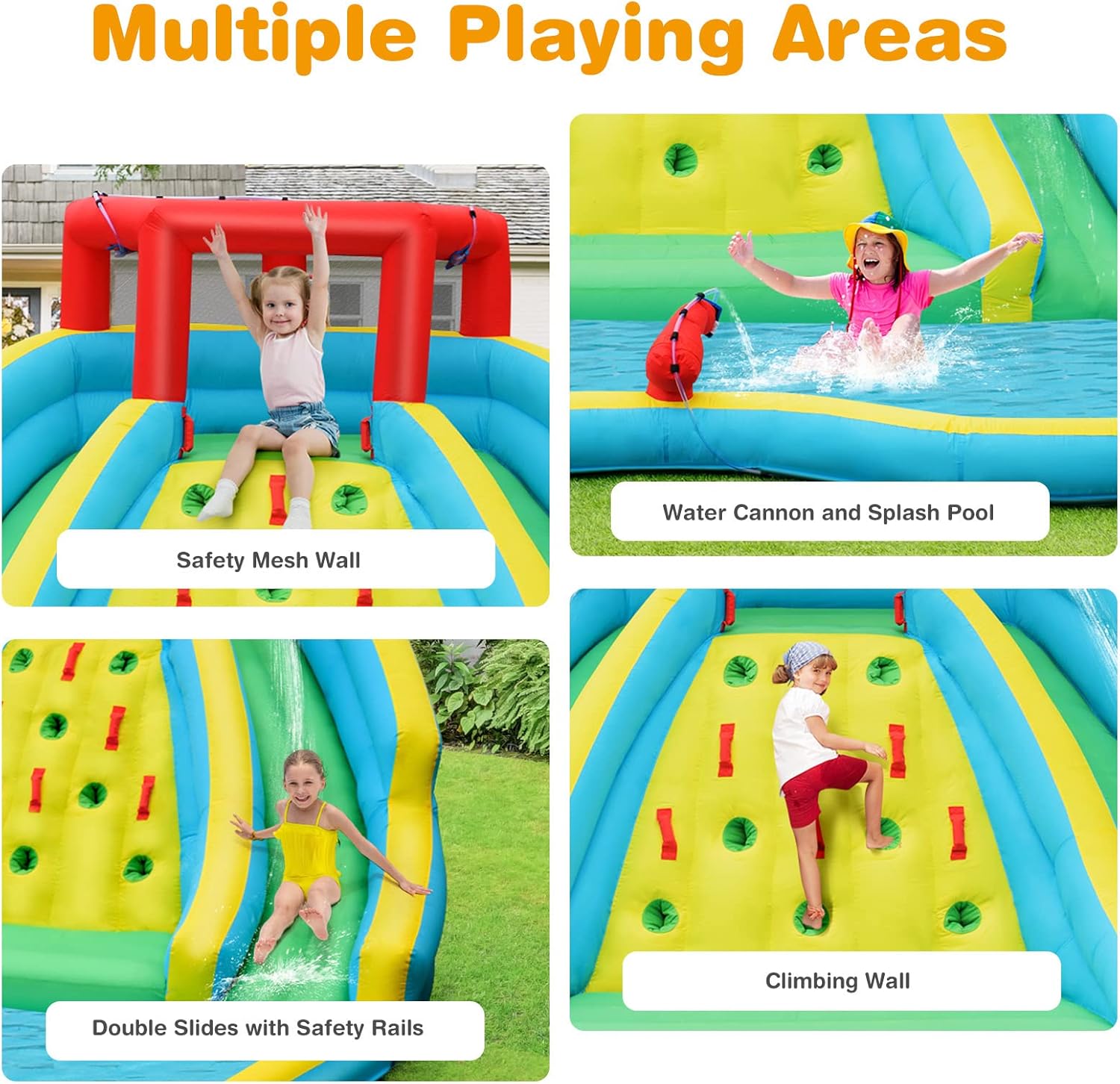 Çocuklar için Dev Şişme Su Kay - Kids Outdoor Inflatable Water Slide incelemesi ve fiyatı