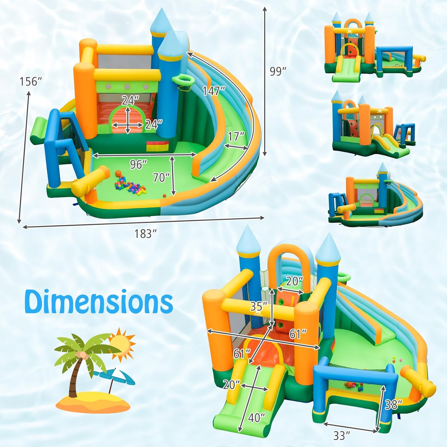 Büyük Çocuklar İçin 9'u 1 Arad - Kids Outdoor House incelemesi ve fiyatı