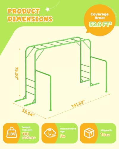 Açık Hava Maymun Bar Seti, Tır - Kids Outdoor Monkey Bar Set incelemesi ve fiyatı