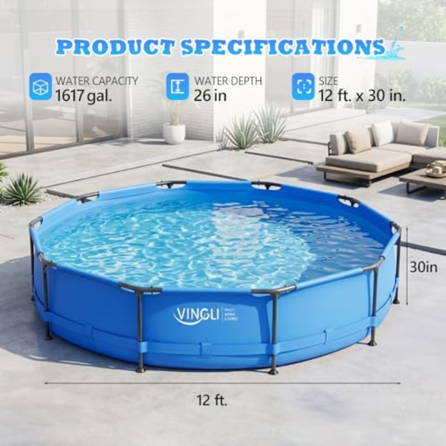 Arka bahçe için portatif metal - Kids Outdoor Pool incelemesi ve fiyatı