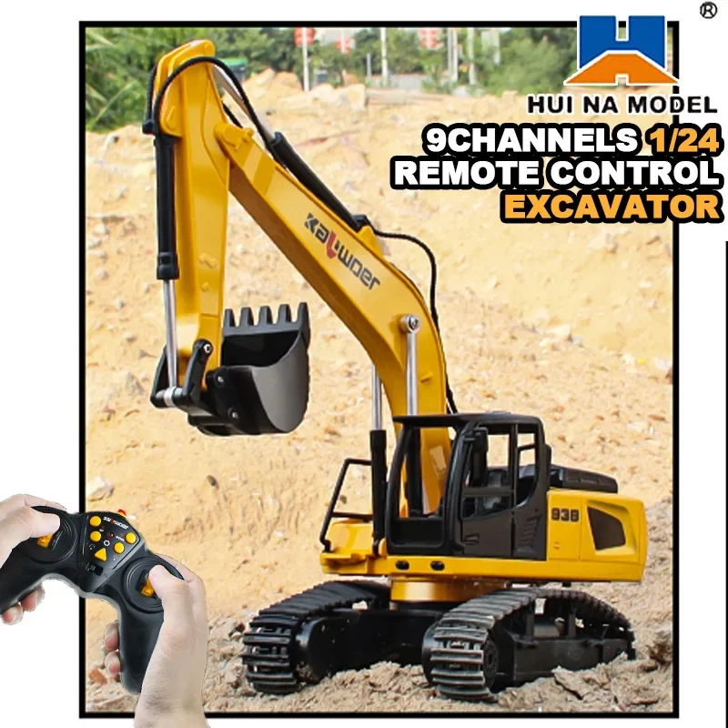 Huina Rc Ekskavatör 1/24 9Ch U - Kids Outdoor Excavator incelemesi ve fiyatı