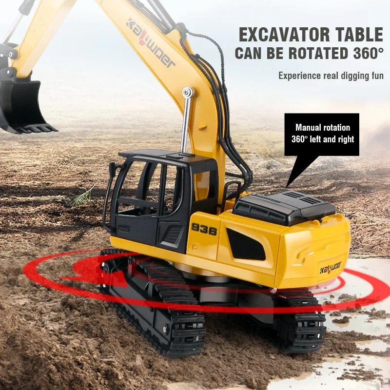 Huina Rc Ekskavatör 1/24 9Ch U - Kids Outdoor Excavator incelemesi ve fiyatı
