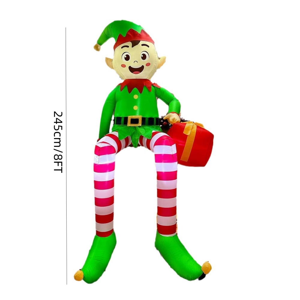 8FT Noel Şişme Oturan Elf Deko - Kids Outdoor Inflatable incelemesi ve fiyatı