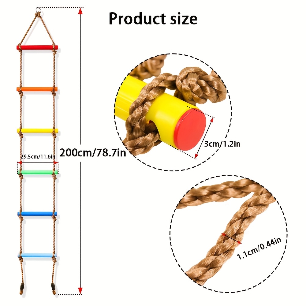 1 adet renkli çocuk tırmanma m - Kids Outdoor Ladder incelemesi ve fiyatı