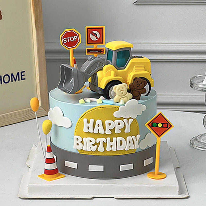 Inşaat Kek Toppers Doğum Günü  - Kids Outdoor Excavator incelemesi ve fiyatı