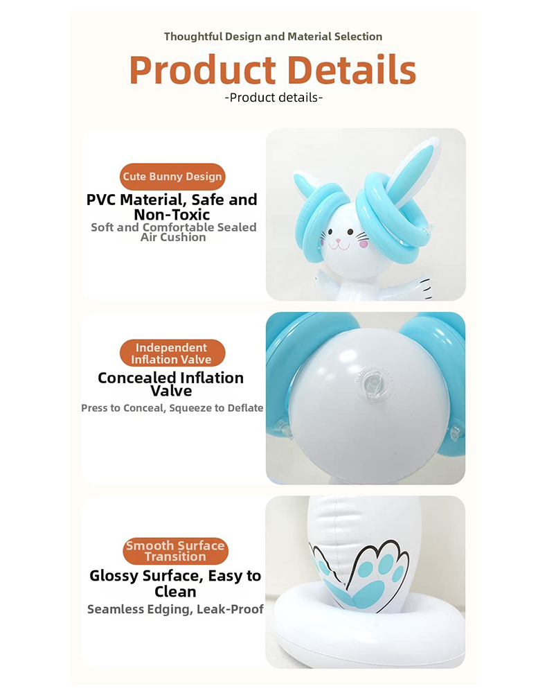 Paskalya Şişme Tavşan Halka At - Kids Outdoor Easter Toys incelemesi ve fiyatı
