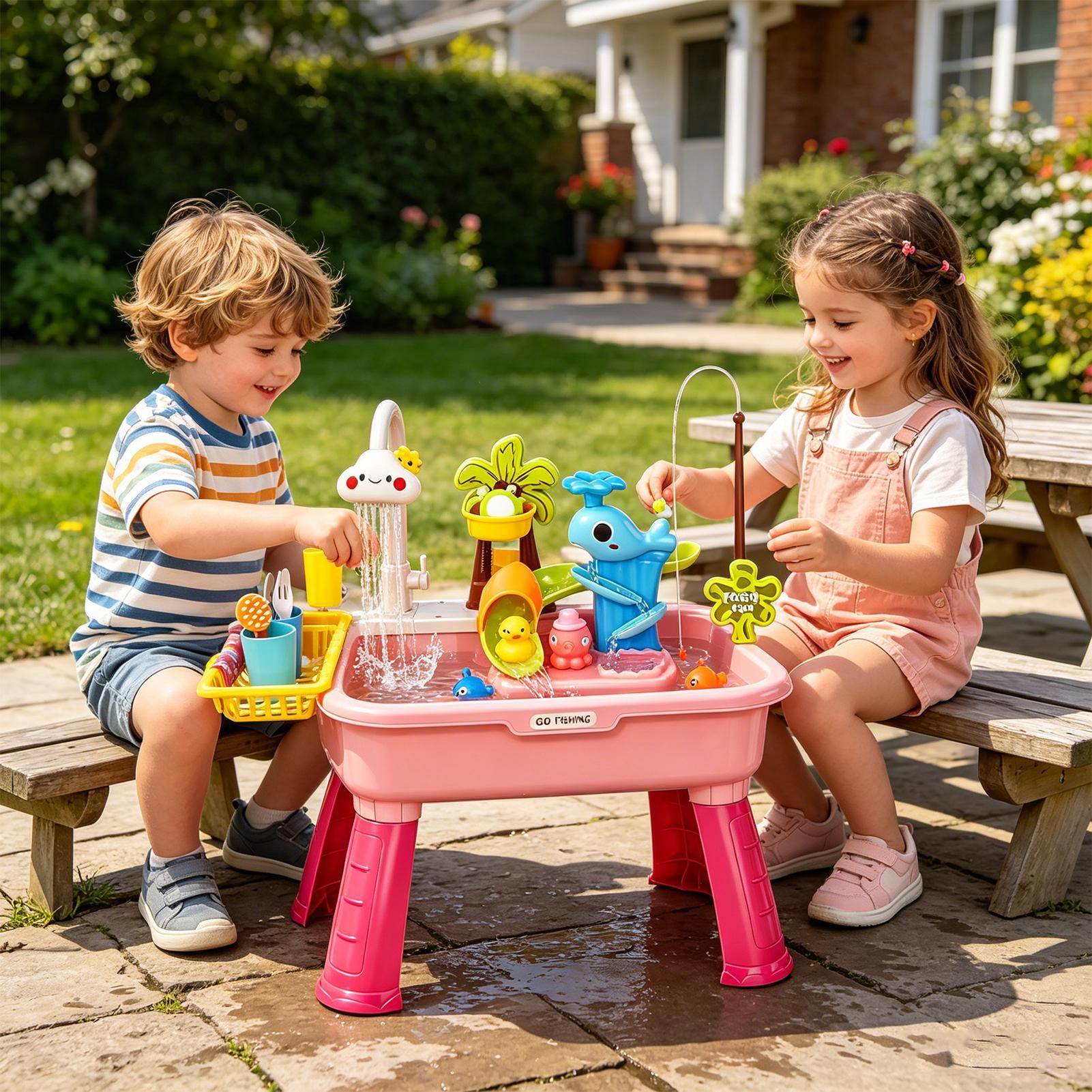 Geliştirilmiş Çocuk Su Masası  - Kids Outdoor Sensory Table incelemesi ve fiyatı